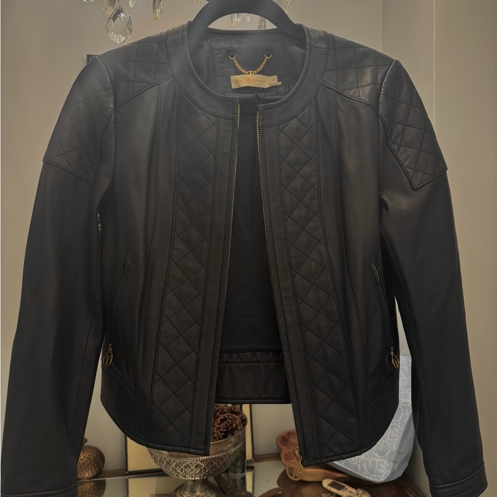 New Tory Burch Leather Jacket
